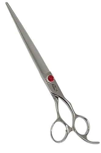 Bonika Big Red Offset SIlver Haircutting Shears