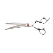 Bonika Dragon 7.5-inch professional hair shears with ergonomic offset handle and 440C steel