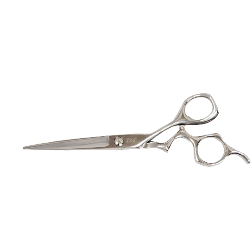 Bonika Gazelle 6.25-inch hair cutting scissors back view showing ergonomic design and 440C steel