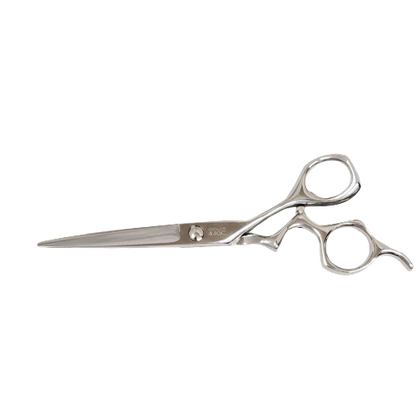 Bonika Gazelle 6.25-inch hair cutting scissors back view showing ergonomic design and 440C steel
