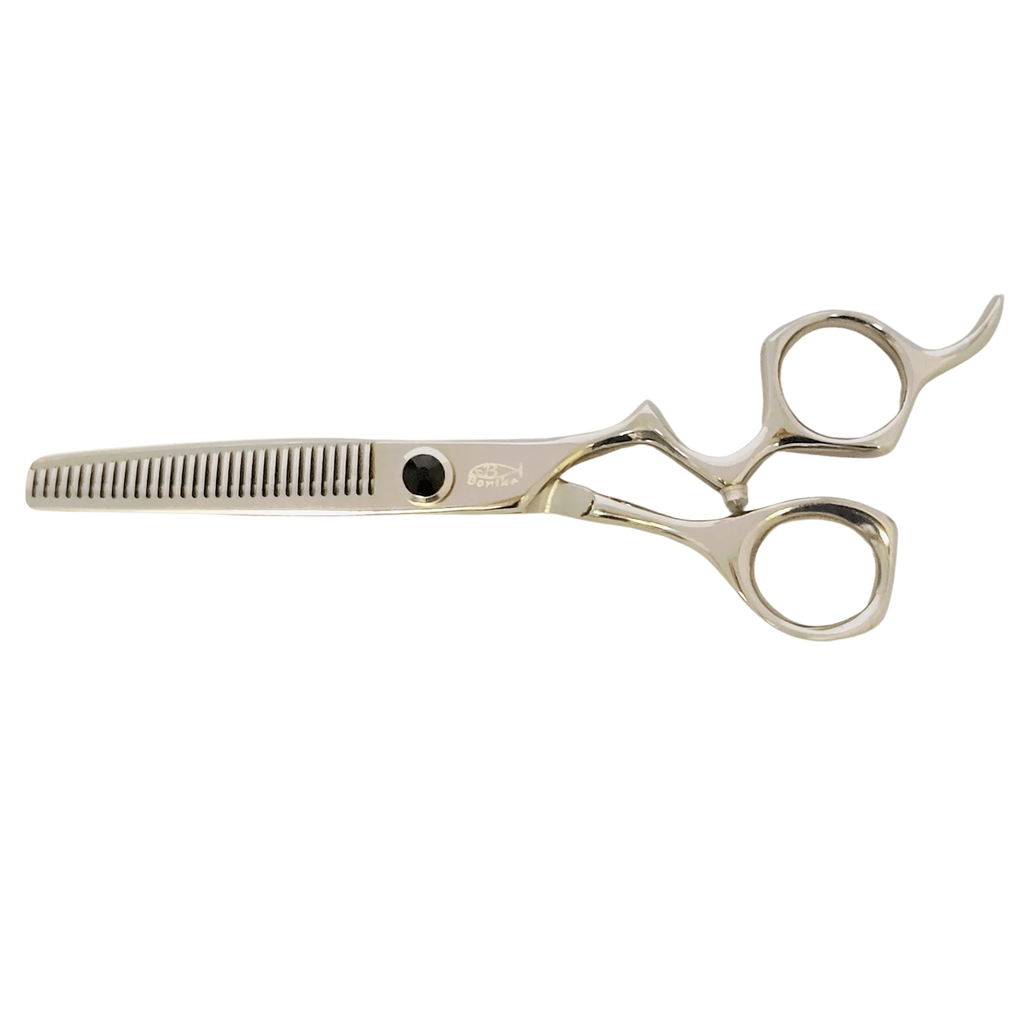 Bonika Gazelle texturizing thinner shears with 440C steel blades for professional hair thinning