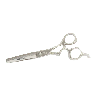 Bonika Gazelle thinning shears back view showing teeth design and 440C steel construction