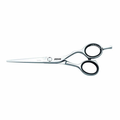 Jaguar Silver Line CJ4 Plus 6" offset shears with Friodur stainless steel blades closed view