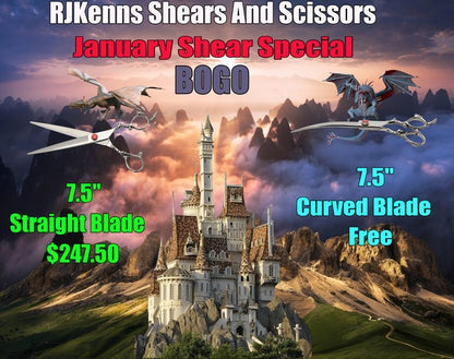 January Shear of the Month - Dragon Shears 7.5 inch