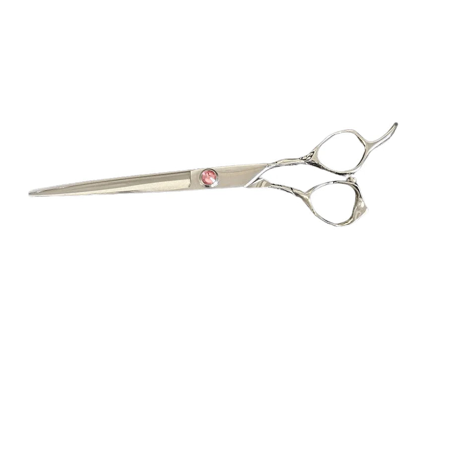 Rose Ergonomic Hair Shears Offset Handle Japanese 440C Steel