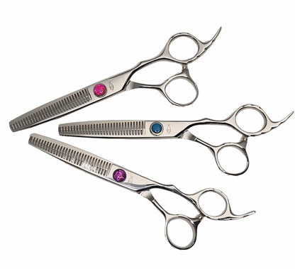 Chameleon Ergonomic Offset Hair Shears Japanese 440C Steel