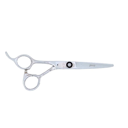 Bonika Jazzy 5.5-inch ergonomic left-handed offset hair shears with 440C stainless steel blades