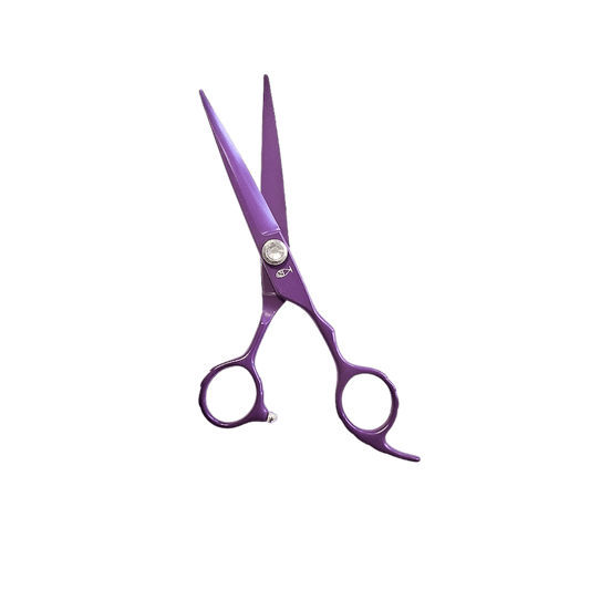 Plum Purple Hair Shears Japanese 440C Steel