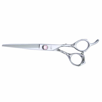 Rose Ergonomic Hair Shears Offset Handle Japanese 440C Steel