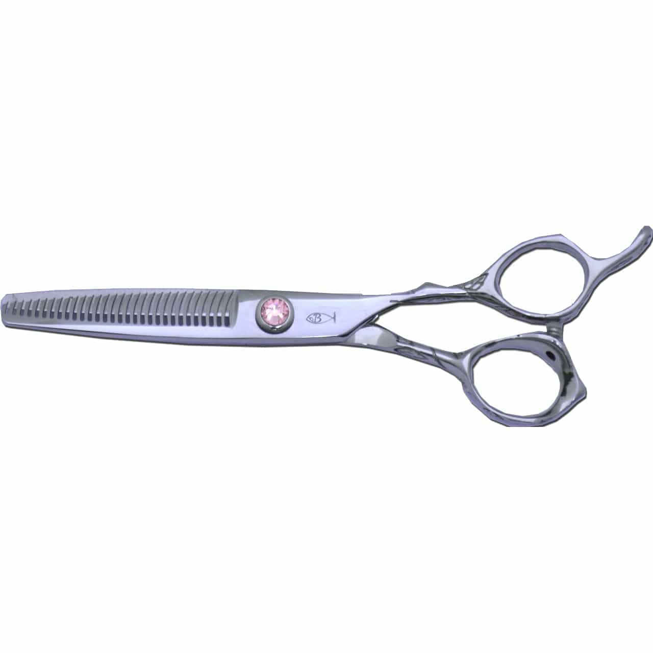 Rose Ergonomic Hair Shears Offset Handle Japanese 440C Steel
